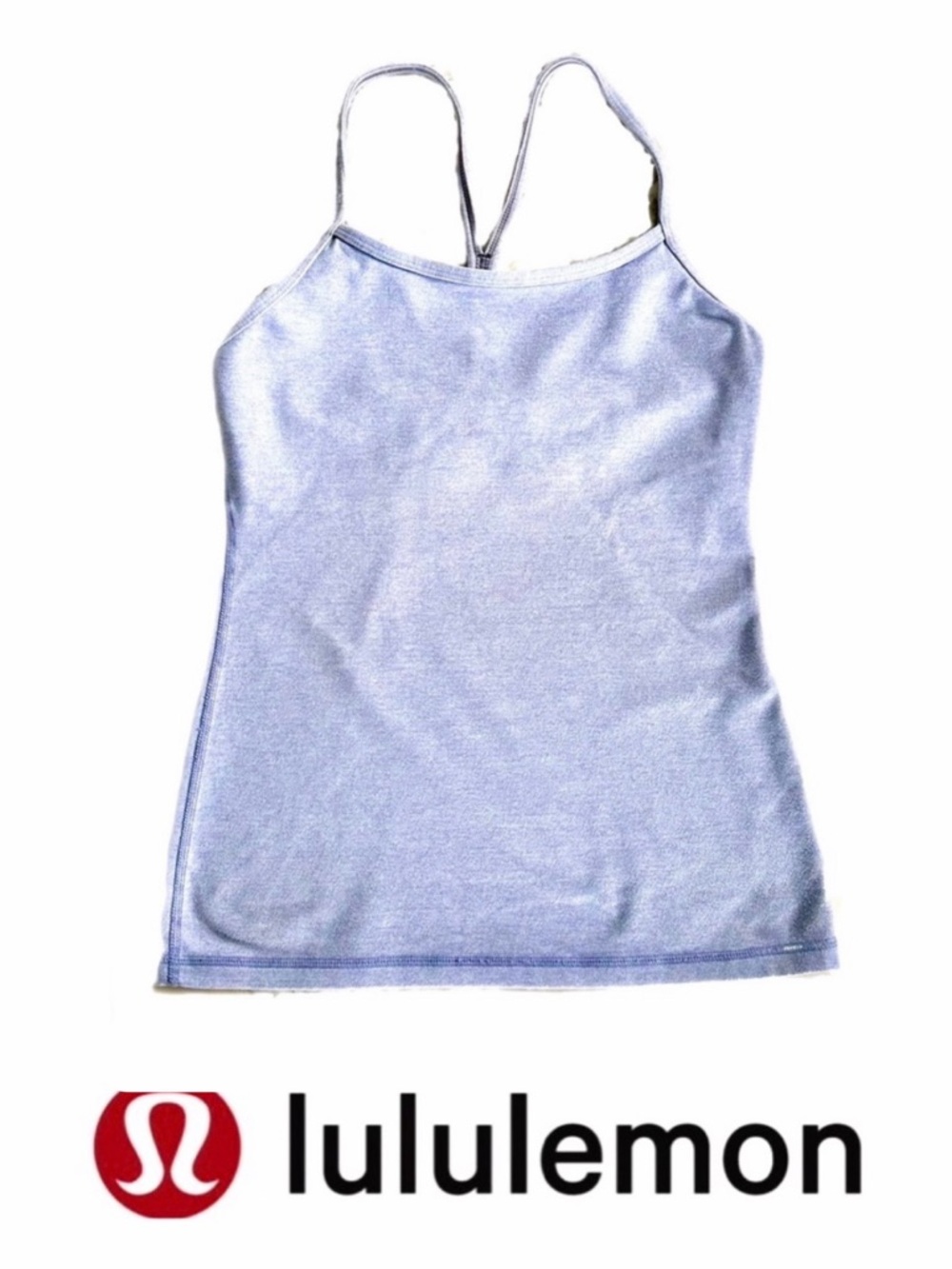 LULULEMON Power Y Tank Top in Periwinkle (light bluish lilac)